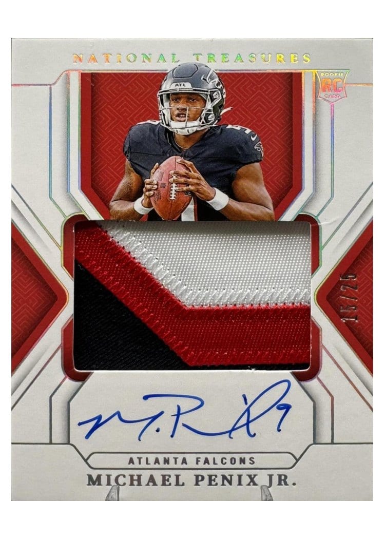 2024 Panini National Treasures Base Set Michael Penix Jr. #157 card