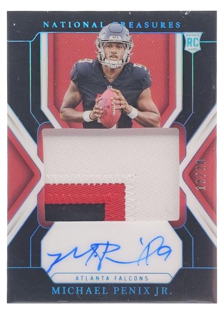 2024 Panini National Treasures Base Set Michael Penix Jr. #157 card