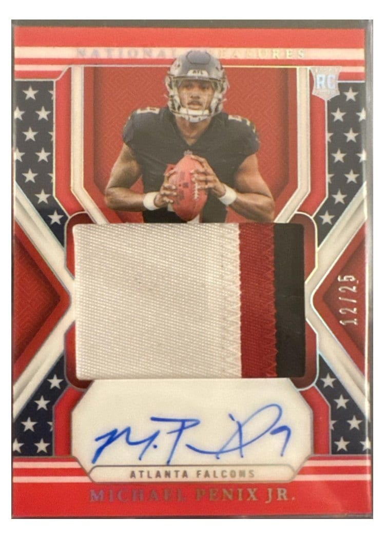 2024 Panini National Treasures Base Set Michael Penix Jr. #157 card
