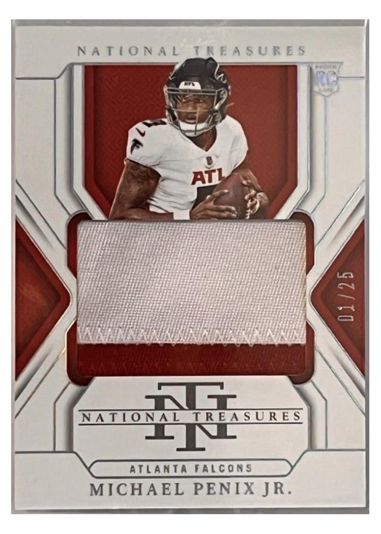 2024 Panini National Treasures Base Set Michael Penix Jr. #215 card