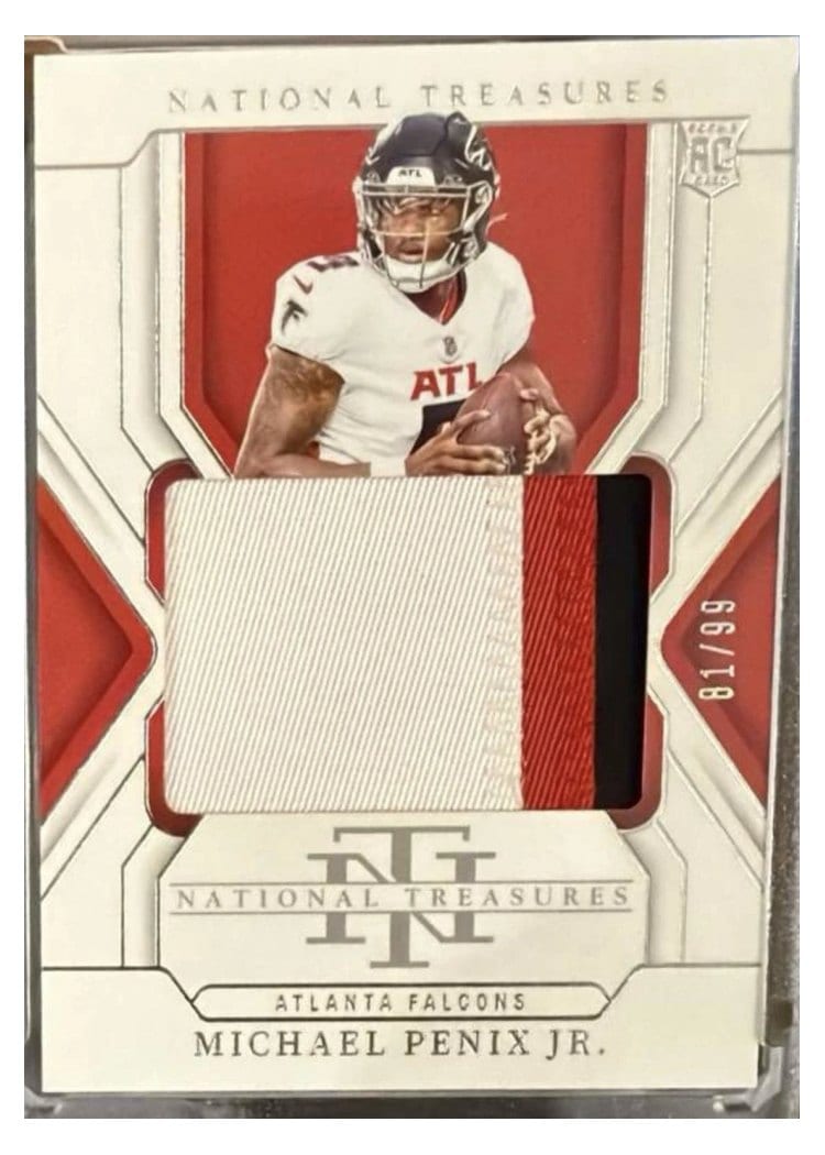 2024 Panini National Treasures Base Set Michael Penix Jr. #215 card