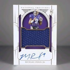 2024 Panini National Treasures Collegiate College Materials Signatures Michael Penix Jr. #42 card