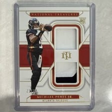 2024 Panini National Treasures Rookie Dual Materials Michael Penix Jr. #34 card