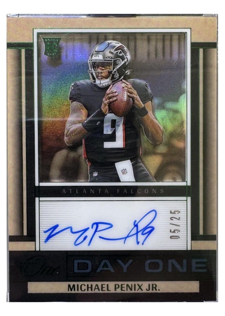 2024 Panini One Day One Autographs Michael Penix Jr. #142 card