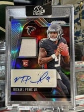 2024 Panini Prizm Rookie Patch Autographs Michael Penix Jr. #RPA-MPJ card