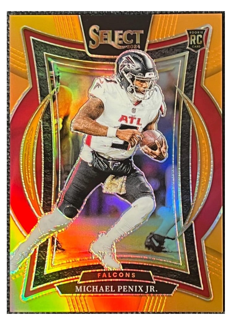 2024 Panini Select Michael Penix Jr. Orange Prizm #80 card