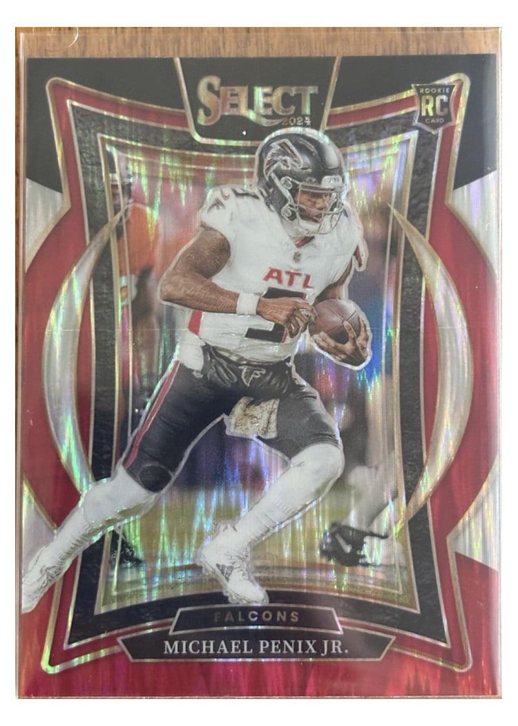 2024 Panini Select Michael Penix Jr. Black Mojo #80 card