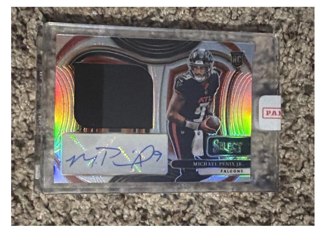 2024 Panini Select Jumbo Rookie Signature Swatches Michael Penix Jr. #2 card