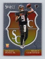 2024 Panini Select Select Certified Rookies Michael Penix Jr. #9 card
