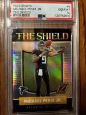 2024 Panini Zenith The Shield Michael Penix Jr. #9 card
