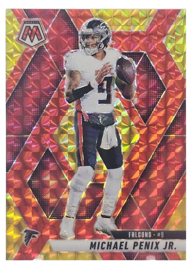 2025 Panini Mosaic Base Set Michael Penix Jr. Choice Red #51 card