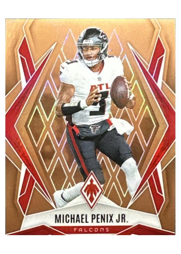 2025 Panini Phoenix Base Set Michael Penix Jr. Bronze Hyper #7 card