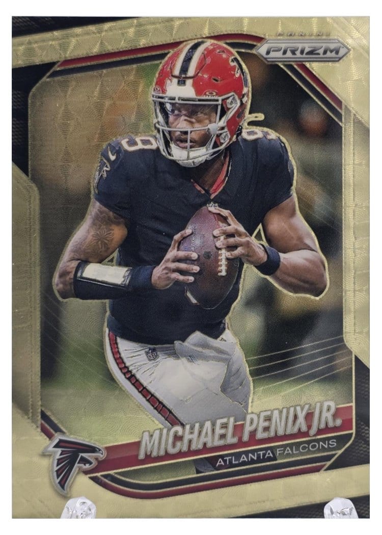 2025 Panini Prizm Base Set Michael Penix Jr. Gold Vinyl #56 card