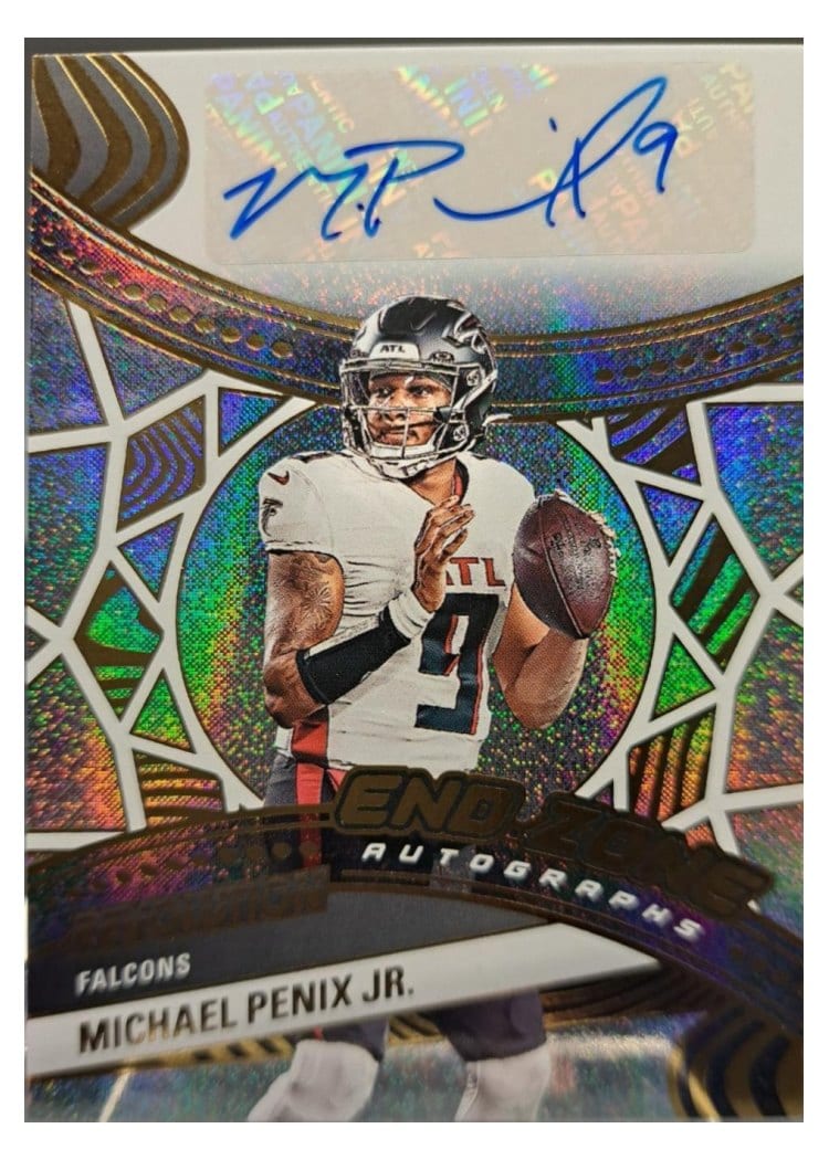 2025 Panini Revolution End Zone Autographs Michael Penix Jr. #4 card
