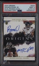 2024 Panini Origins Dual Rookie Autographs Michael Penix Jr. / Rome Odunze #DA-3 card
