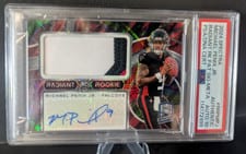 2024 Panini Spectra Dual Patch Autographs (Hyper) Michael Penix Jr. / Rome Odunze #DPA-MRO card