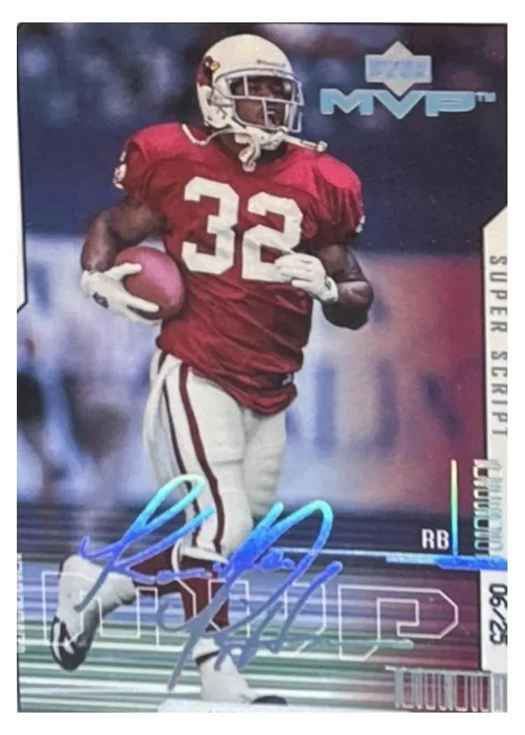 2000 Upper Deck MVP Michael Pittman Super Script #2 card