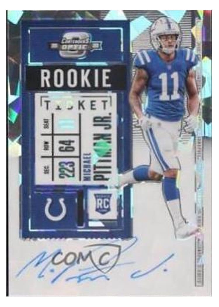 2020 Panini Contenders Optic Base Set Michael Pittman Jr #114 card