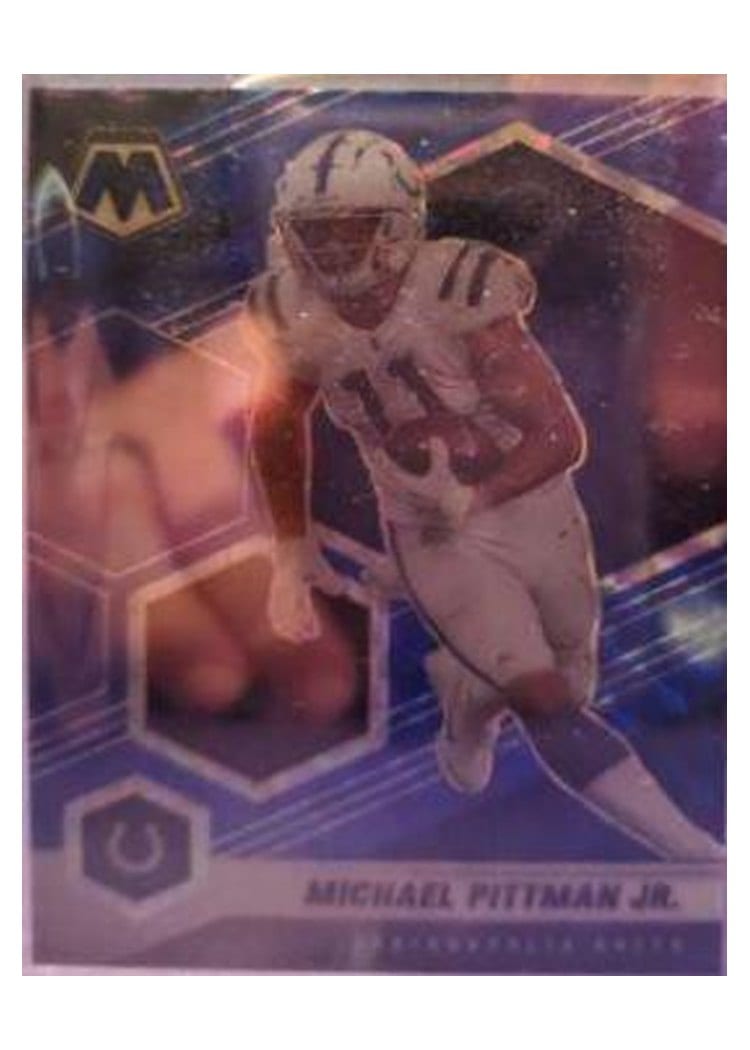2021 Panini Mosaic Base Set Michael Pittman Jr. Blue Mosaic #93 card
