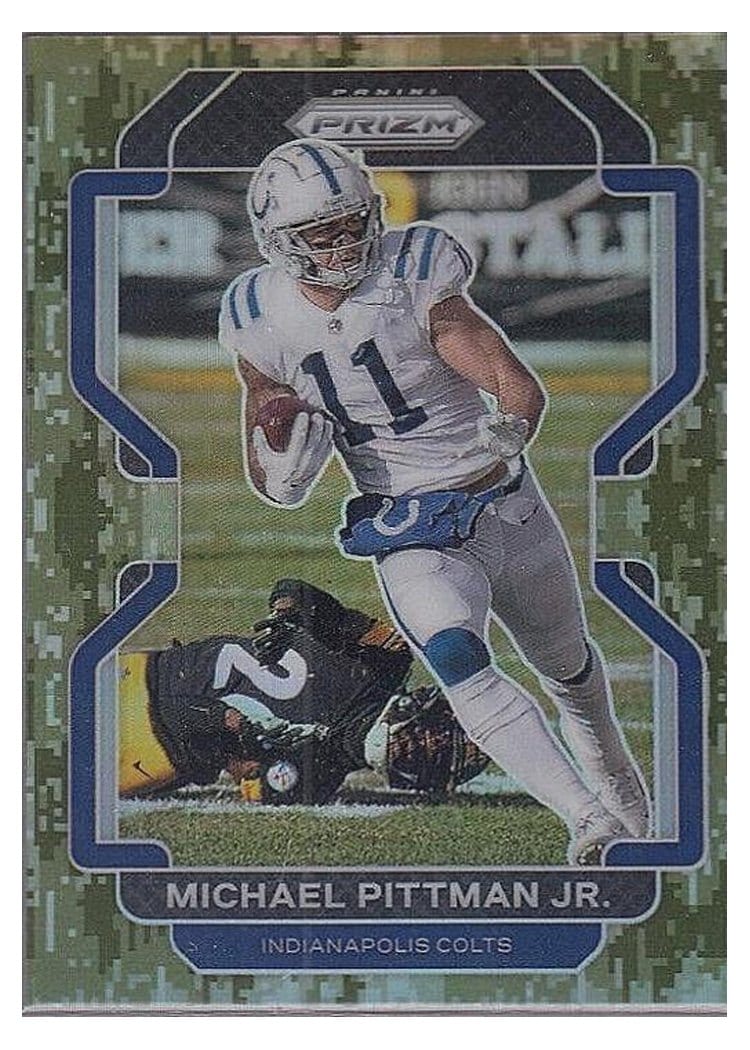 2021 Panini Prizm Base Set Michael Pittman Jr. #22 card