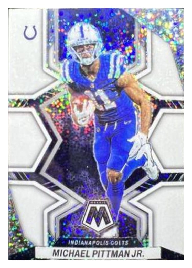 2022 Panini Mosaic Base Set Michael Pittman Jr White Sparkle #84 card