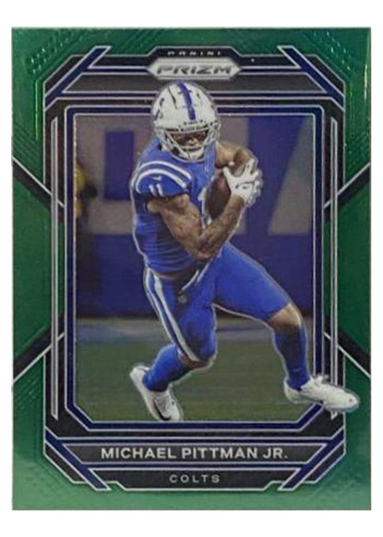2022 Panini Prizm Base Set Michael Pittman Jr. Green #123 card