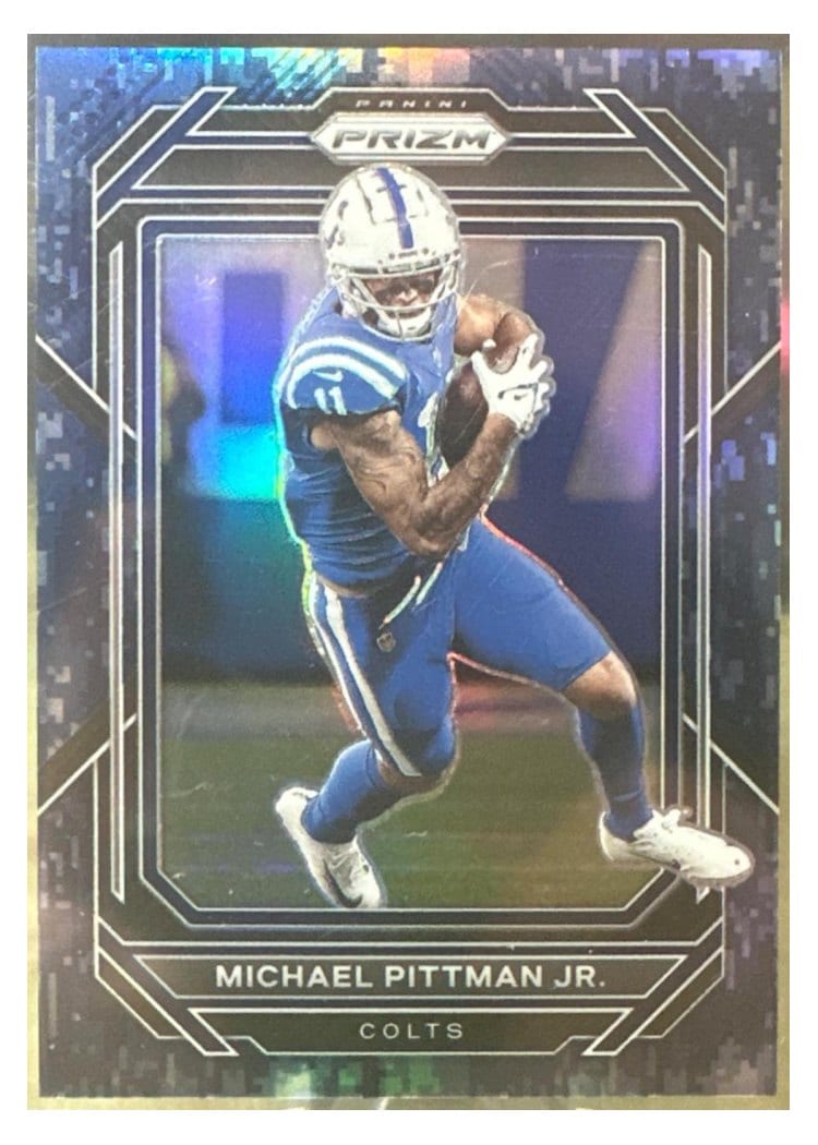 2022 Panini Prizm Base Set Michael Pittman Jr. Navy Camo #123 card