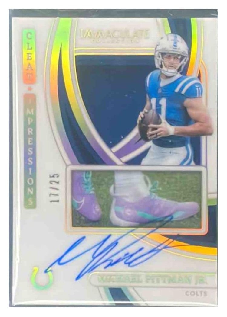 2024 Panini Immaculate Collection Cleat Impressions Autographs Michael Pittman Jr. #8 card