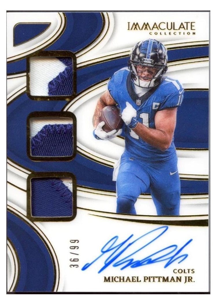 2024 Panini Immaculate Collection Immaculate Players Collection Autographs Michael Pittman Jr. #12 card