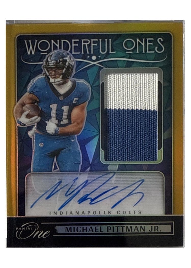 2024 Panini One Wonderful Ones Autographs Michael Pittman Jr. #367 card