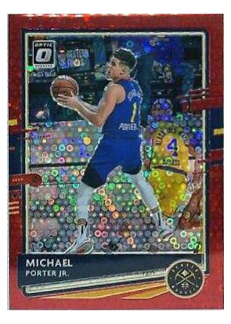 2020-21 Donruss Optic Base Set Michael Porter Jr. Red #75 card