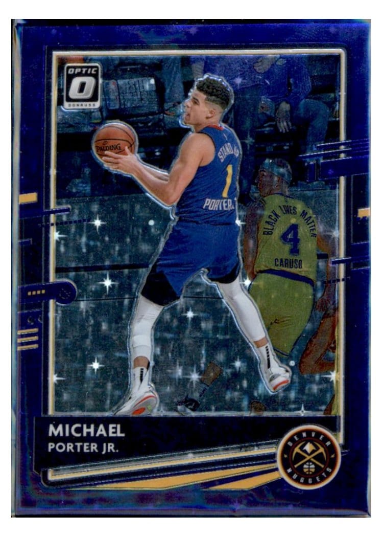 2020-21 Donruss Optic Base Set Michael Porter Jr. Purple Stars #75 card