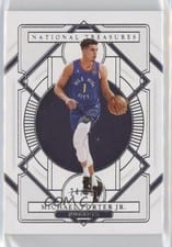 2020-21 Panini National Treasures Base Set Michael Porter Jr #21 card