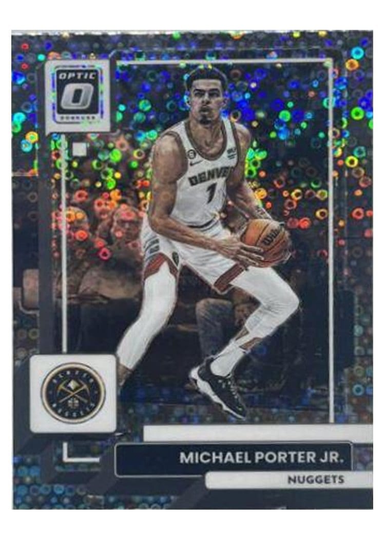 2022-23 Donruss Optic Base Set Michael Porter Jr. Fast Break Purple #5 card