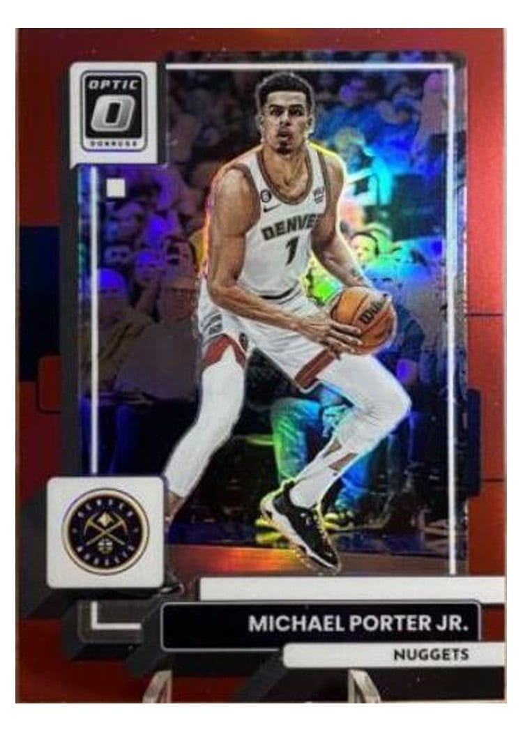 2022-23 Donruss Optic Base Set Michael Porter Jr. Red #5 card