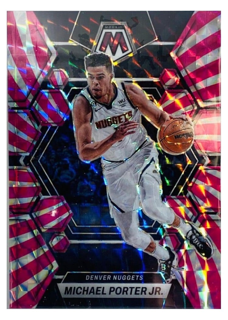 2022-23 Panini Mosaic Base Set Michael Porter Jr #44 card