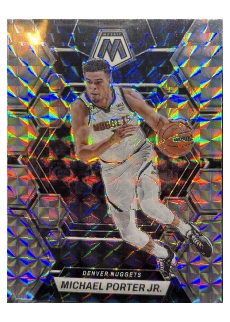 2022-23 Panini Mosaic Base Set Michael Porter Jr #44 card