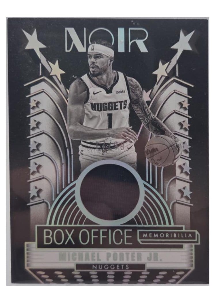 2024-25 Panini Noir Box Office Memorabilia Set Michael Porter Jr. #20 card