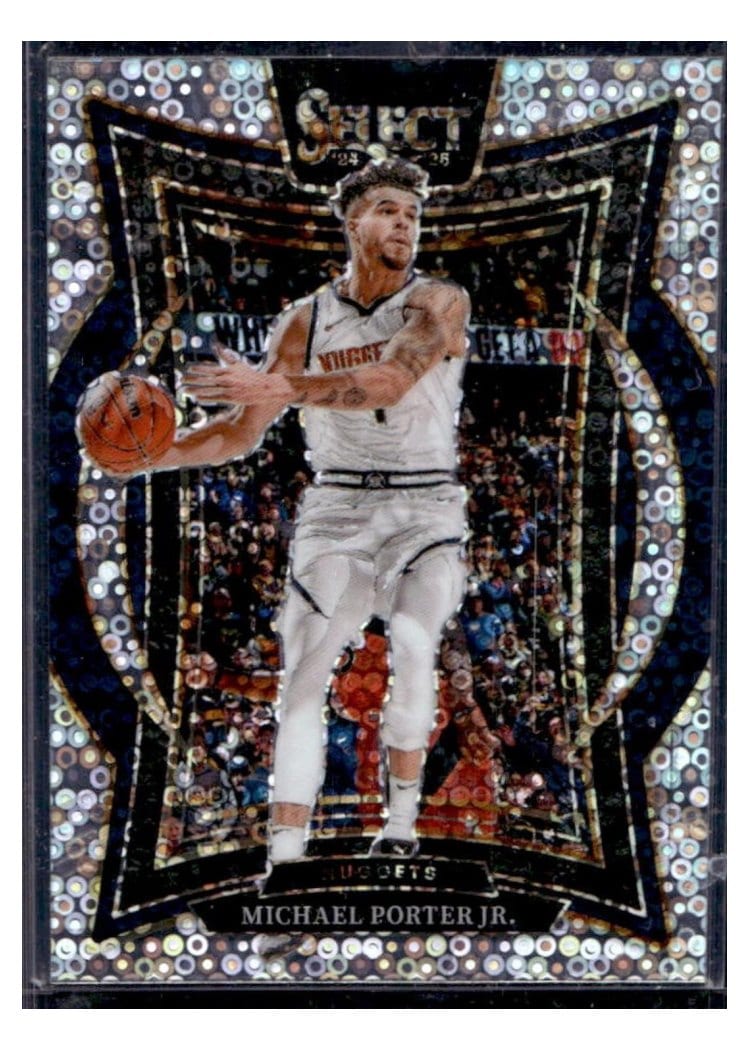2024-25 Panini Select Base Set Michael Porter Jr. Disco Prizm #32 card