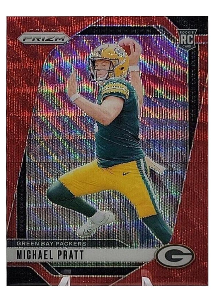 2024 Panini Prizm Base Set Michael Pratt Red Wave #379 card