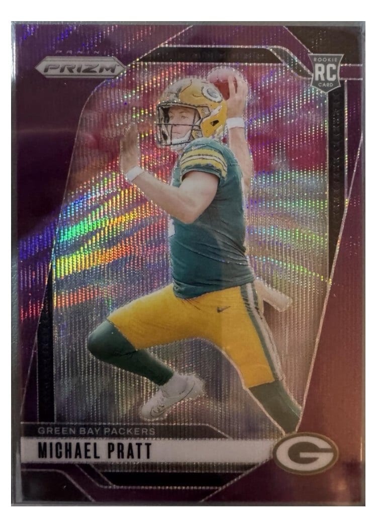 2024 Panini Prizm Base Set Michael Pratt Purple Wave #379 card