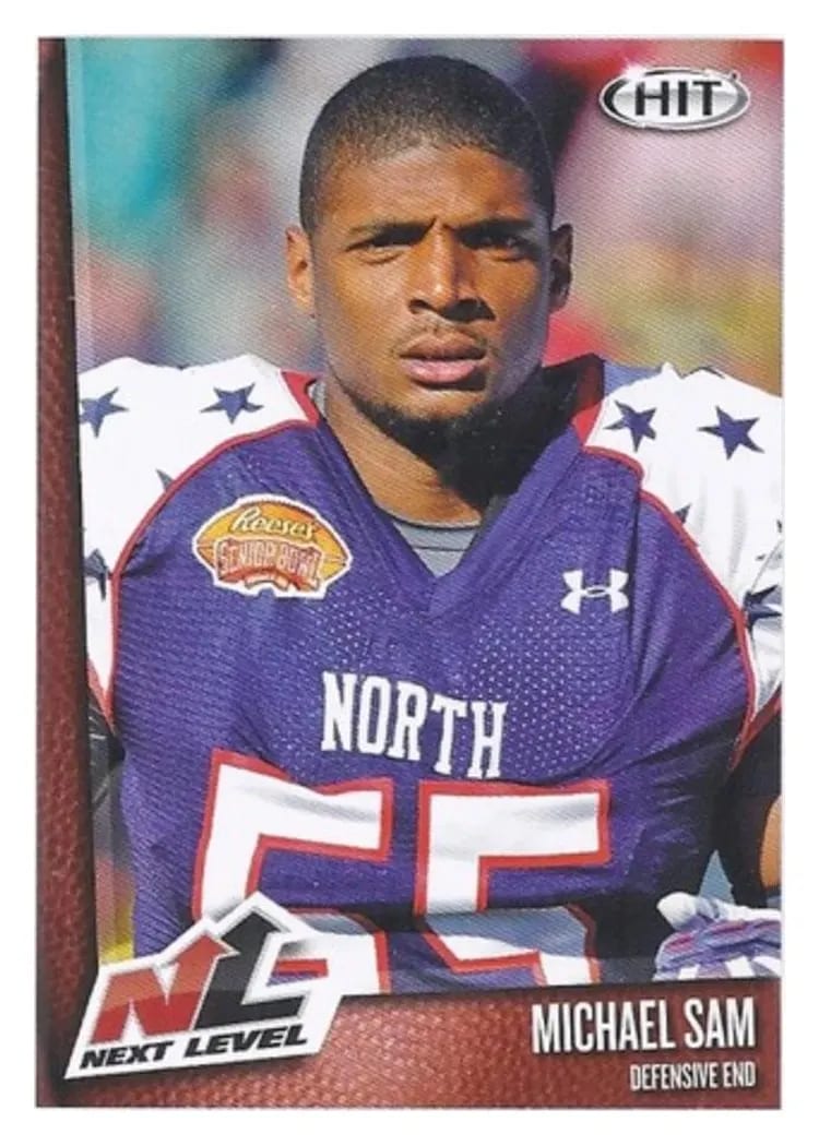 2014 Sage Hit Michael Sam #82 card