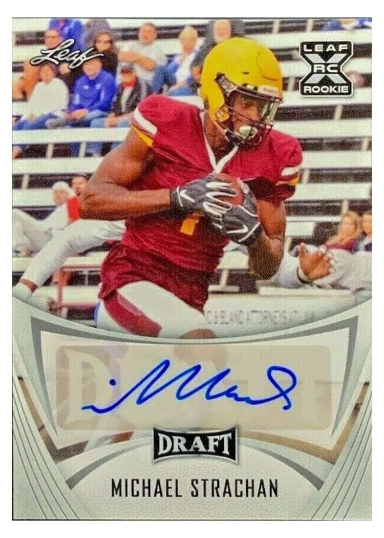 2021 Leaf Draft Autograph Michael Strachan #BA-MS2 card