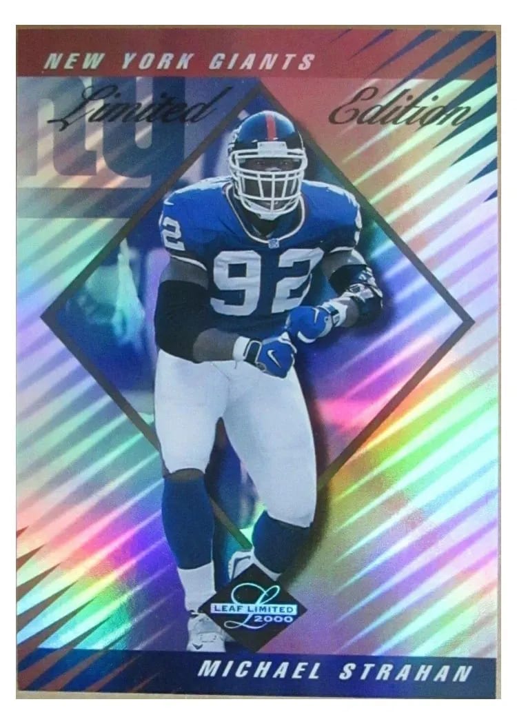 2000 Leaf Limited Michael Strahan #8 card