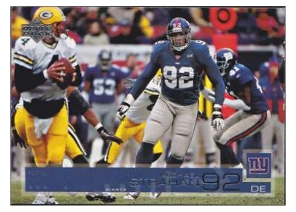 2002 Upper Deck Michael Strahan #114 card