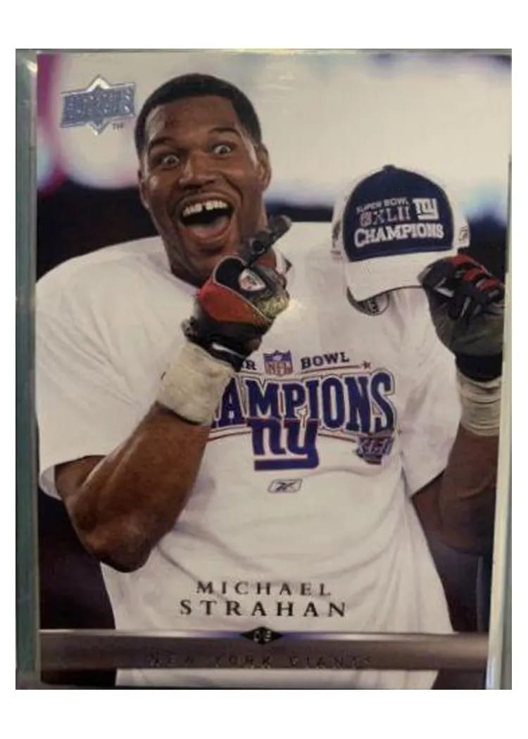 2008 Upper Deck Michael Strahan #124 card