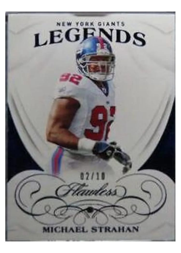 2019 Panini Flawless Base Ruby Michael Strahan #91 card