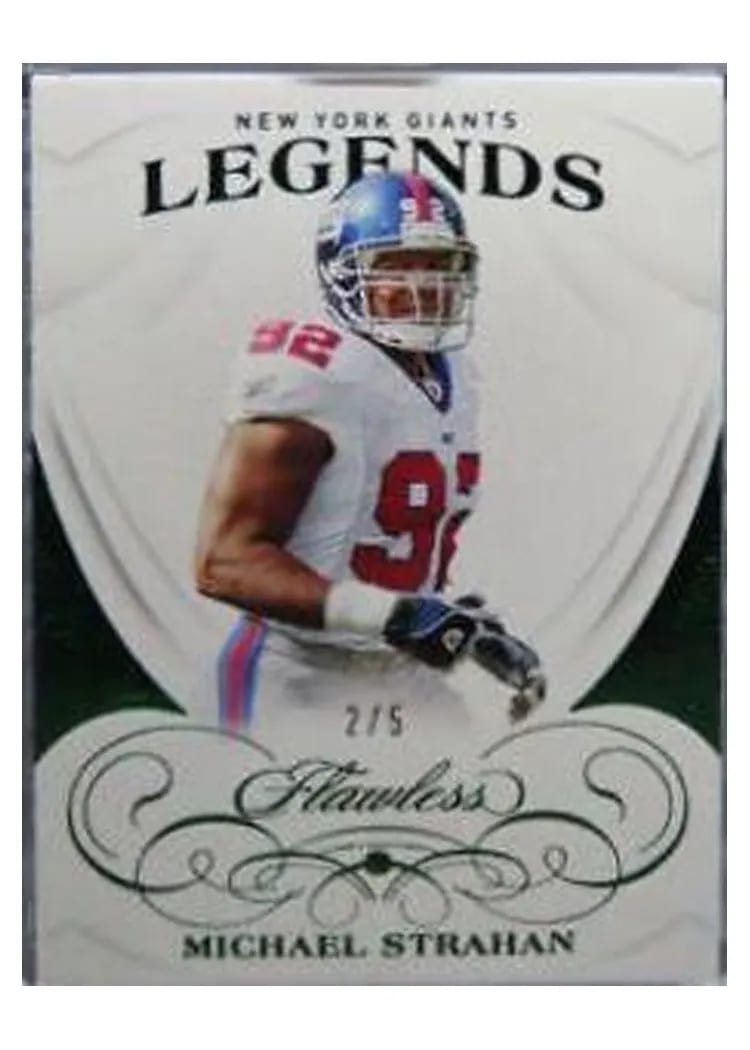 2019 Panini Flawless Base Ruby Michael Strahan #91 card