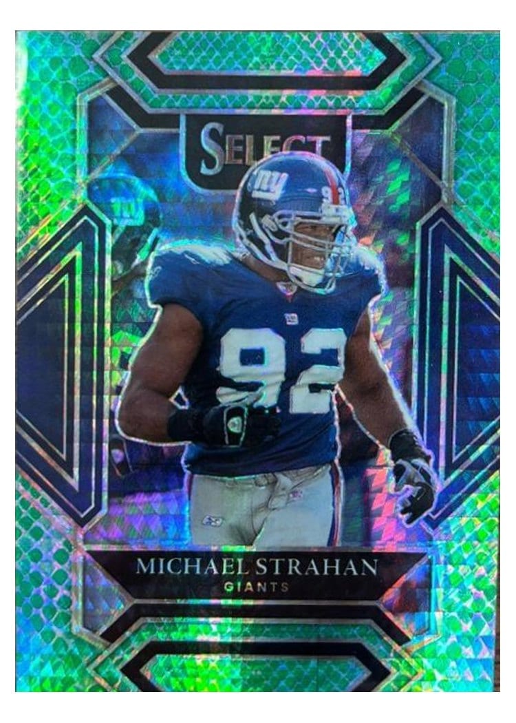 2021 Panini Select Base Set Michael Strahan Green #241 card