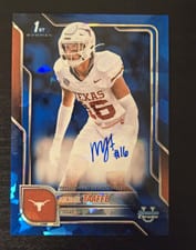 2025 Bowman University Chrome Sapphire Chrome Prospect Autographs Michael Taaffe #BCA-MT card